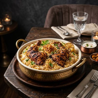 Grilled Chicken Biryani Platter